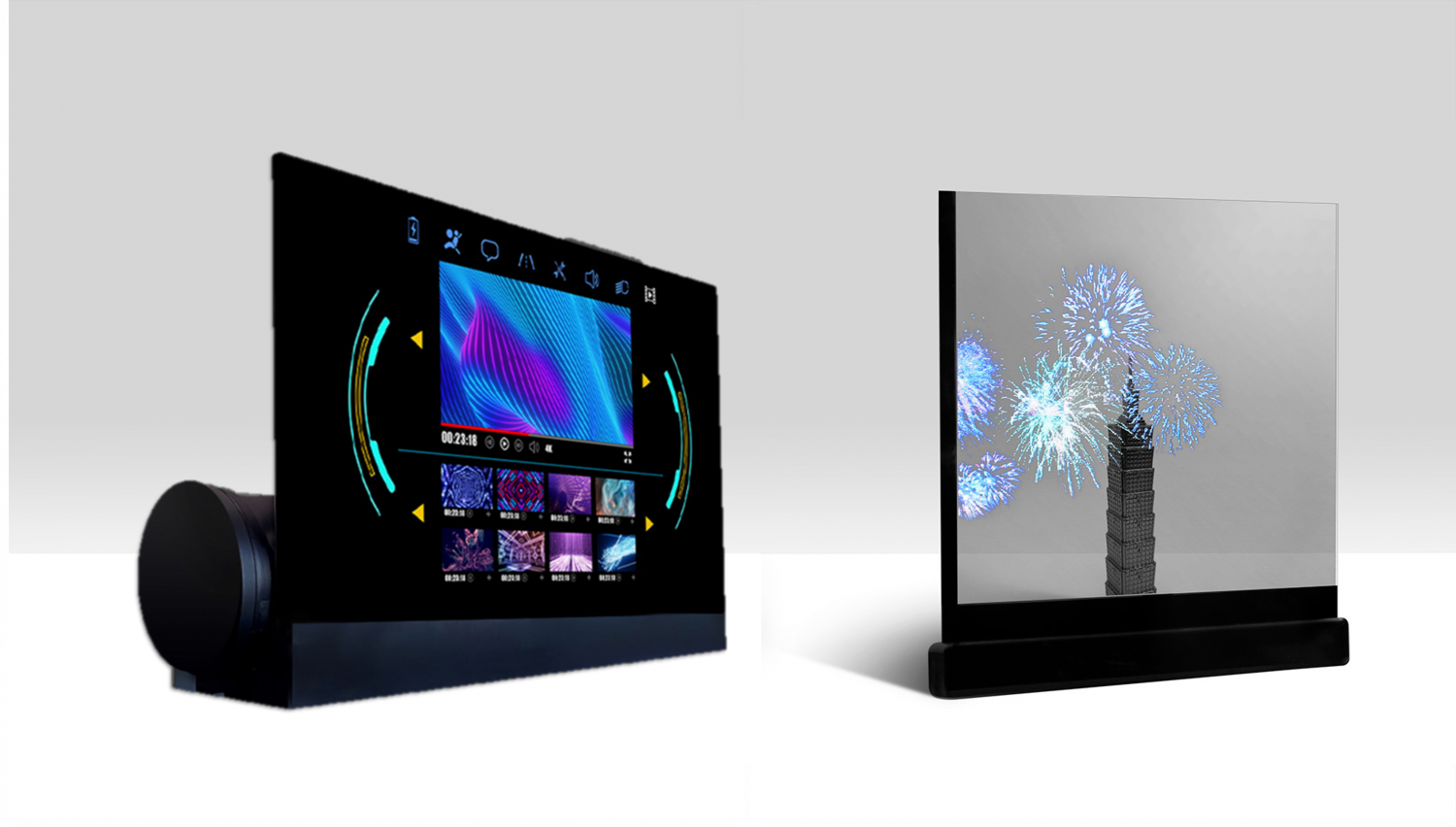 可捲式、折疊性、高透明